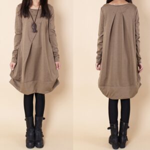Women's cotton dress/tunic dress/Tunic top women
