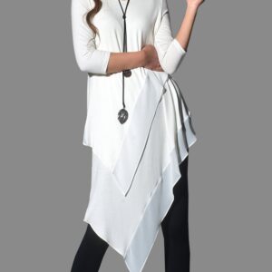 Women's Chiffon and Modal Tunic Dress