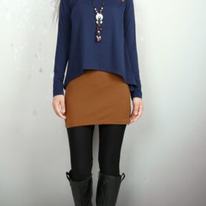 Women's asymmetrical tunic dress/cotton tunic top